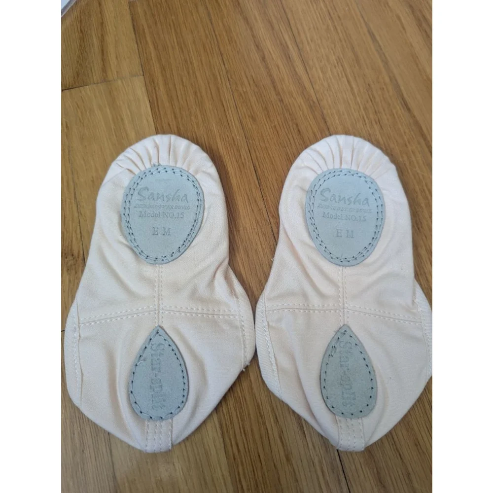 Sansha Ballet Shoes Pink Canvas Youth 11.5
